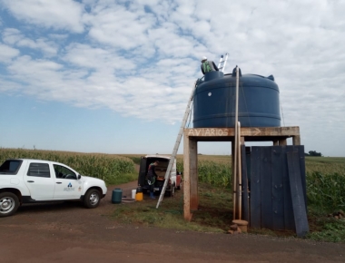 Administração de Mercedes segue realizando limpeza das caixas d’água